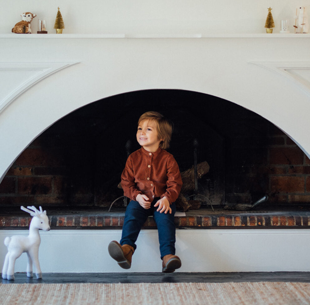 Pantalon bébé nid d'abeille ARBOUSIER