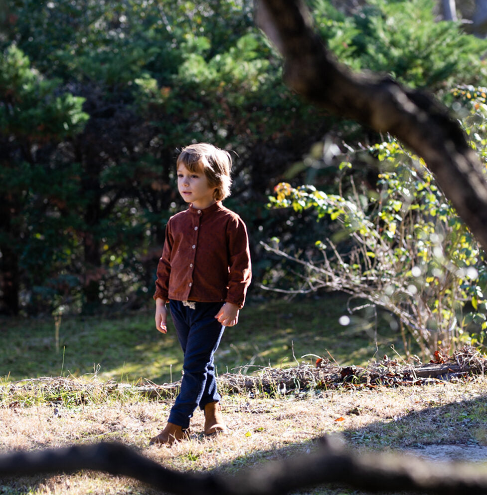 Pantalon bébé nid d'abeille ARBOUSIER