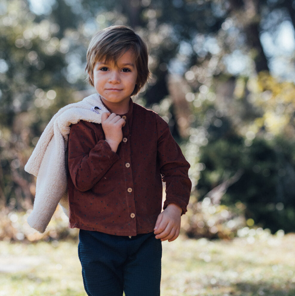 Pantalon bébé nid d'abeille ARBOUSIER