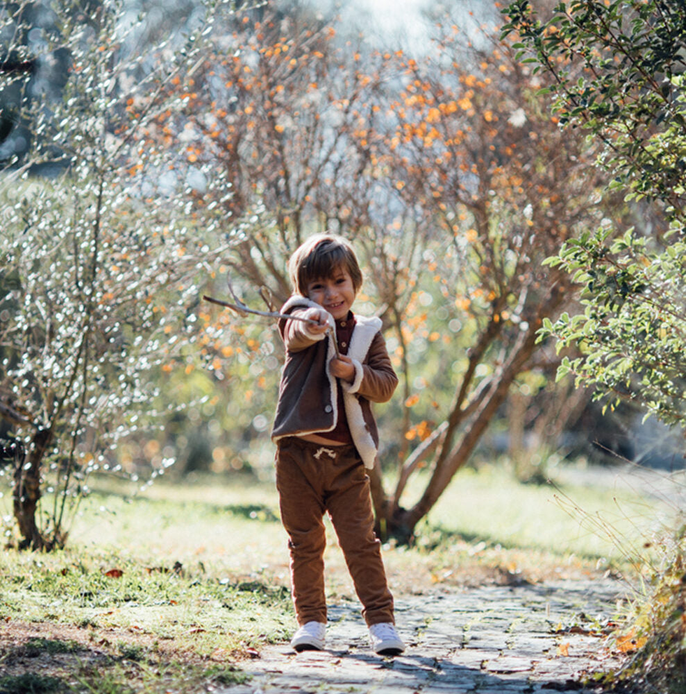 Pantalon enfant velours côtelé ARBOUSIER