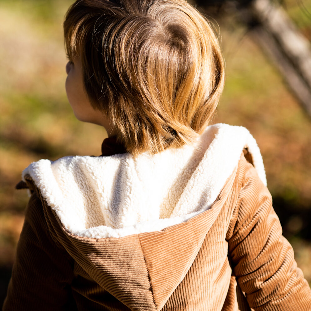 Manteau enfant praline CHATAIGNIER