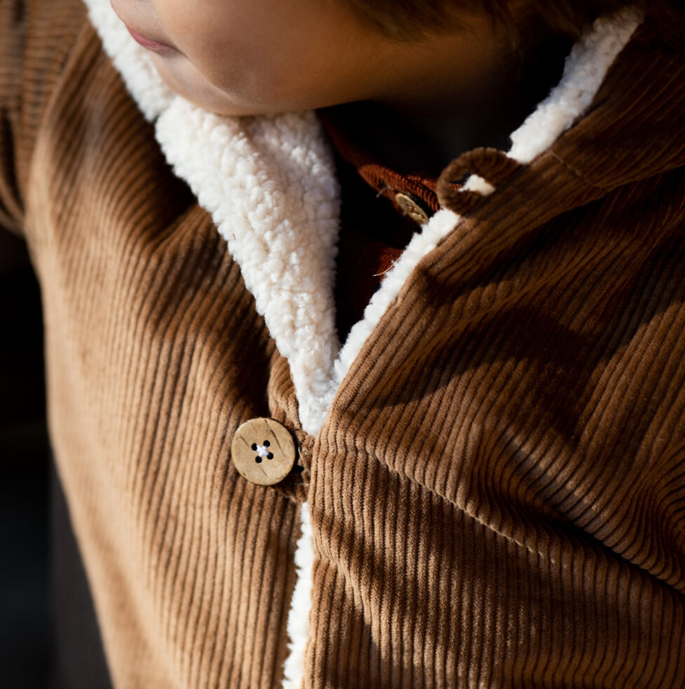 Manteau enfant praline CHATAIGNIER