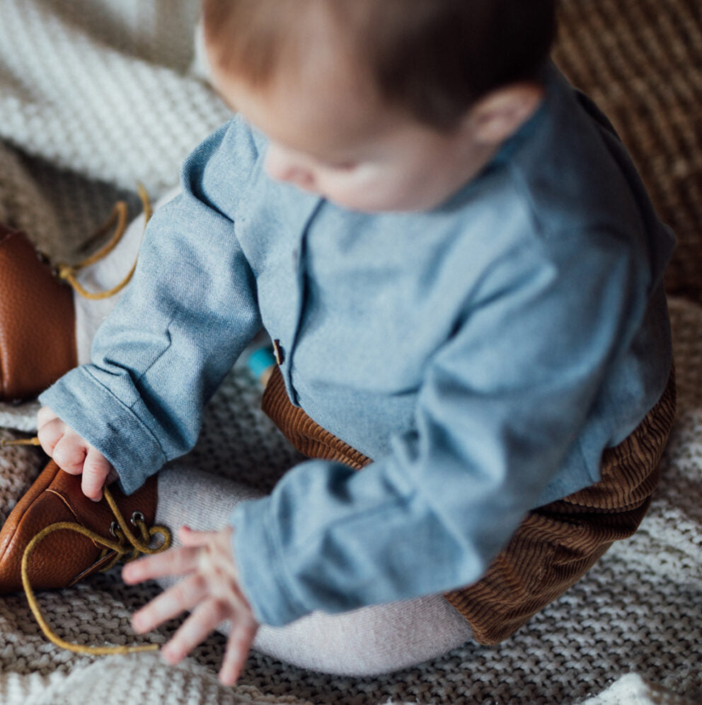Chemise garçon bleu CEDRAT
