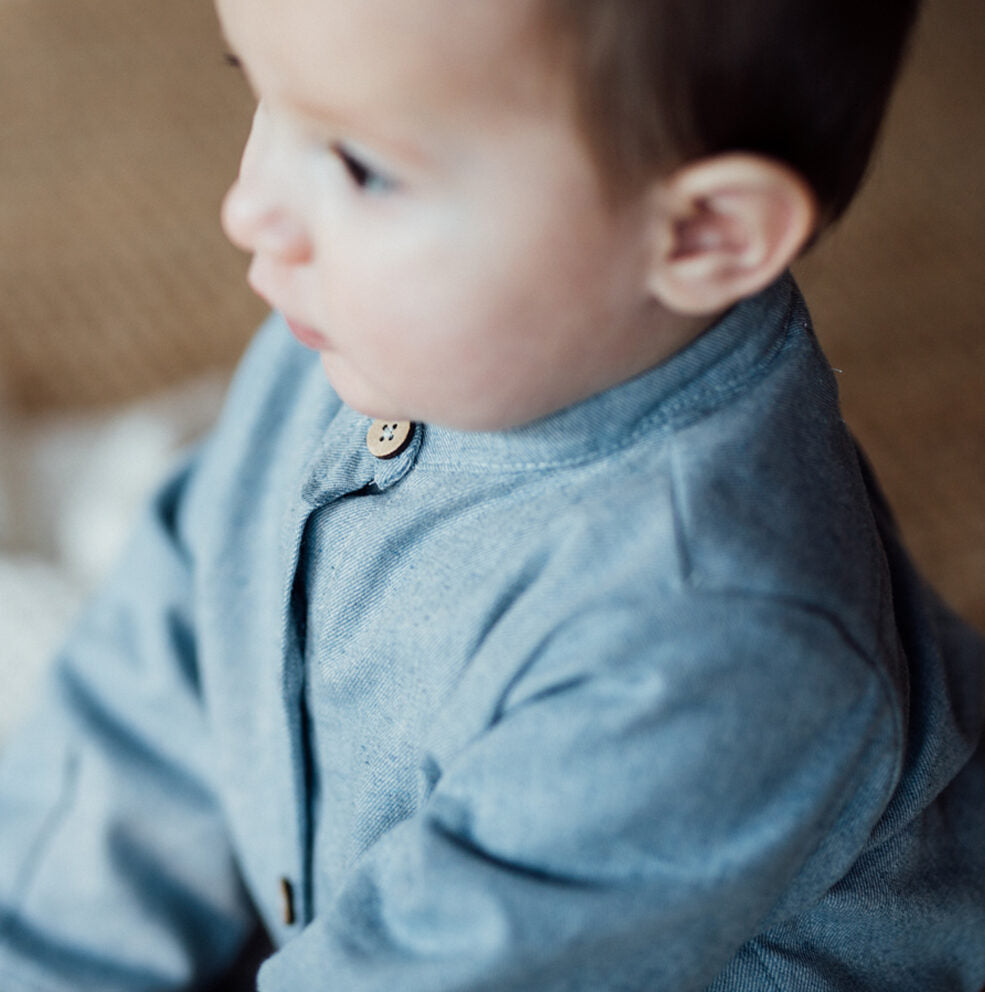 Chemise garçon bleu CEDRAT