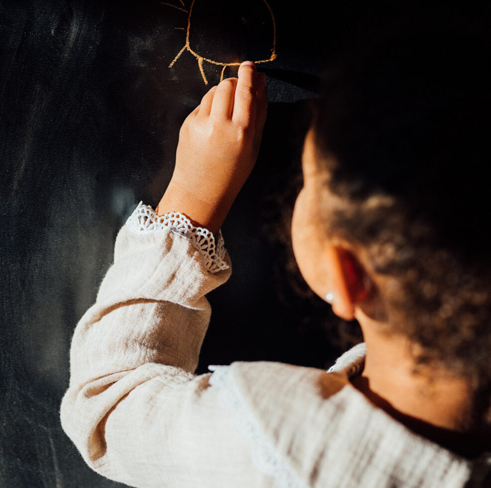 Robe fille double gaze LAVANDE