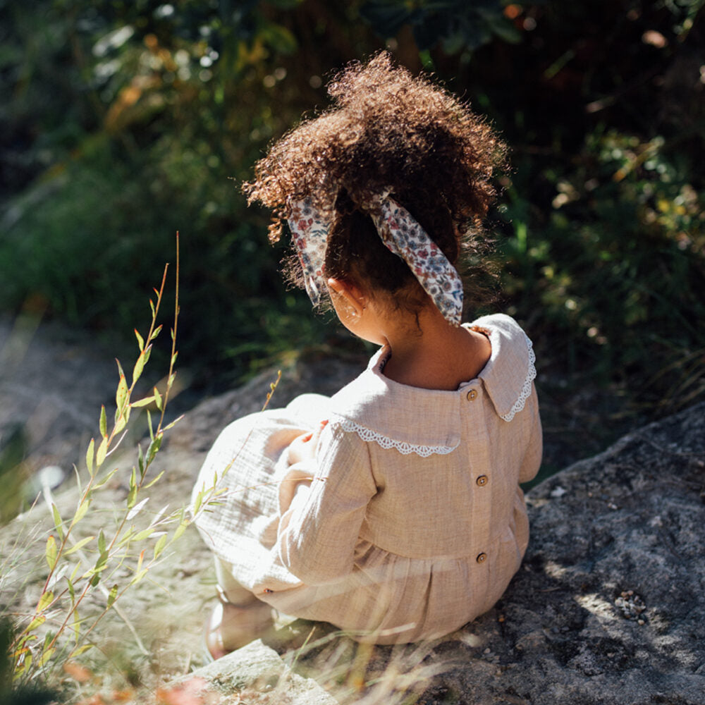 Robe fille double gaze LAVANDE