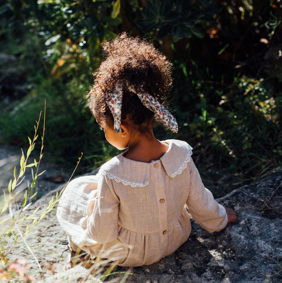 Foulard enfant fleuri ROSEAU