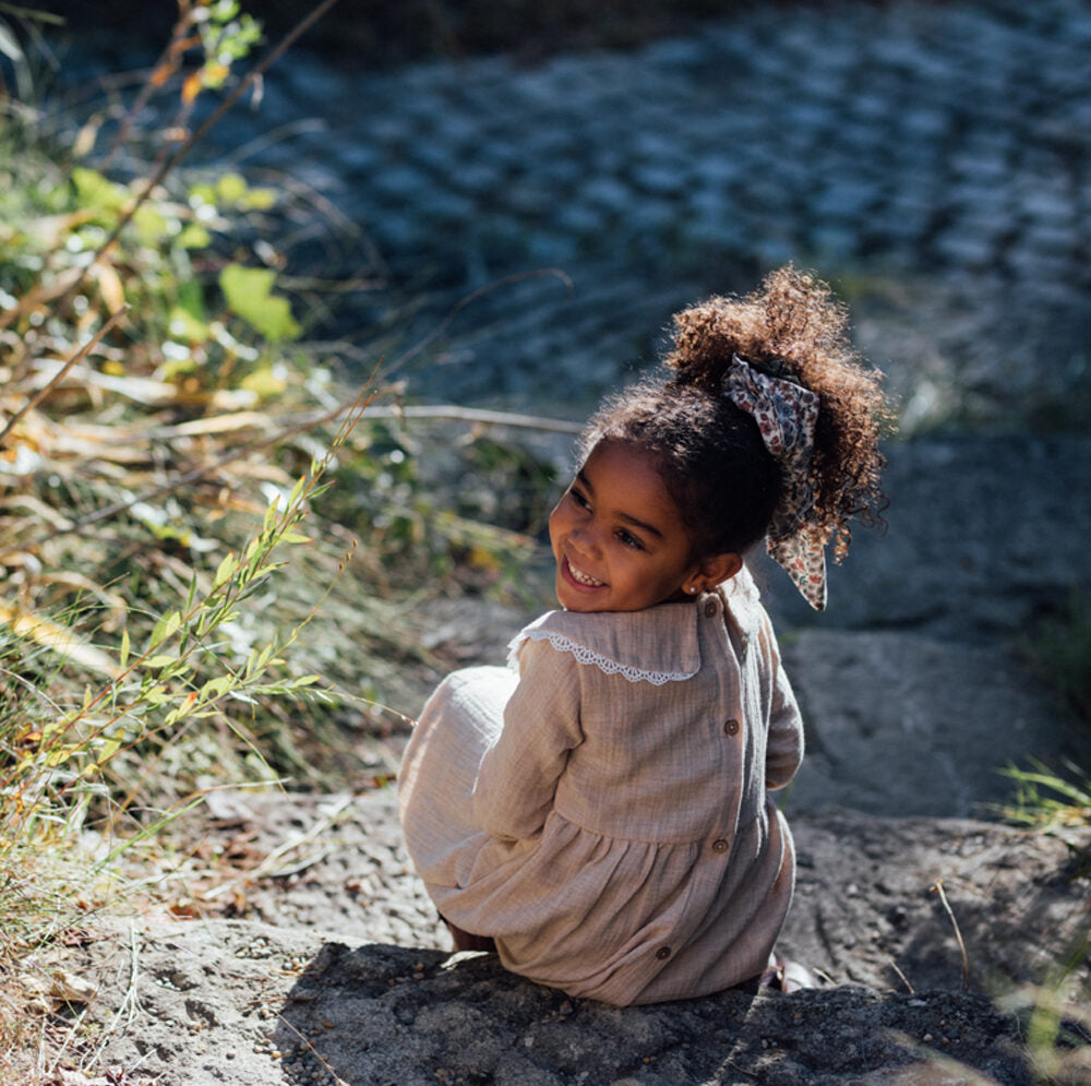 Foulard enfant fleuri ROSEAU