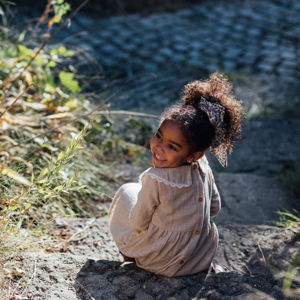 Robe fille double gaze LAVANDE