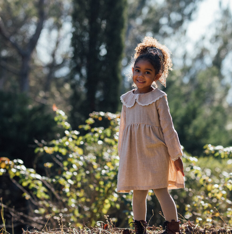 Robe fille double gaze LAVANDE