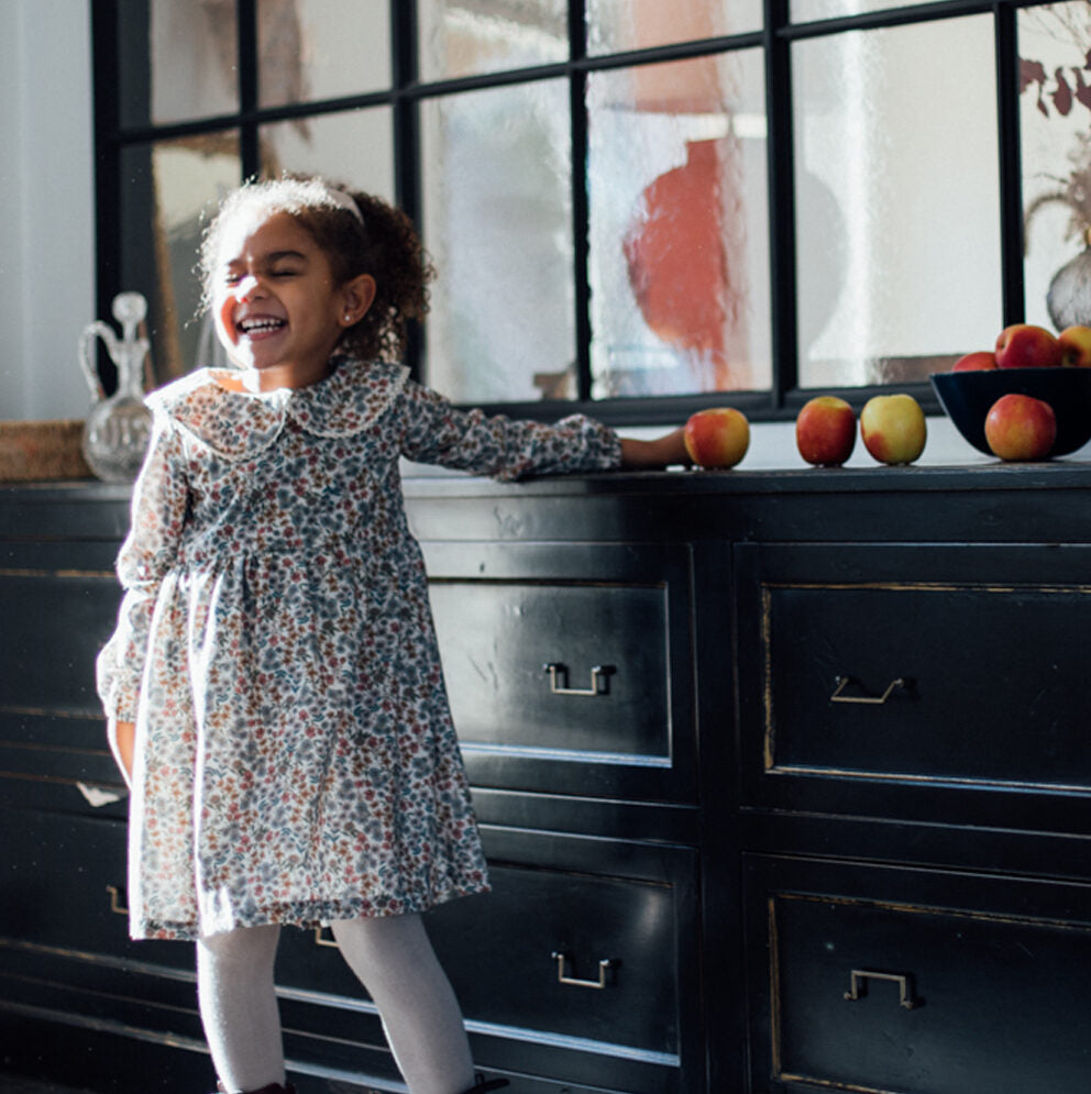 Robe fille fleuri LAVANDE