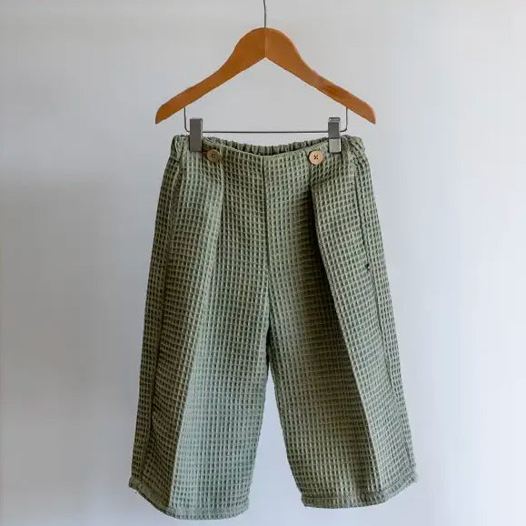 Pantalon bébé en coton bio ABRICOTIER