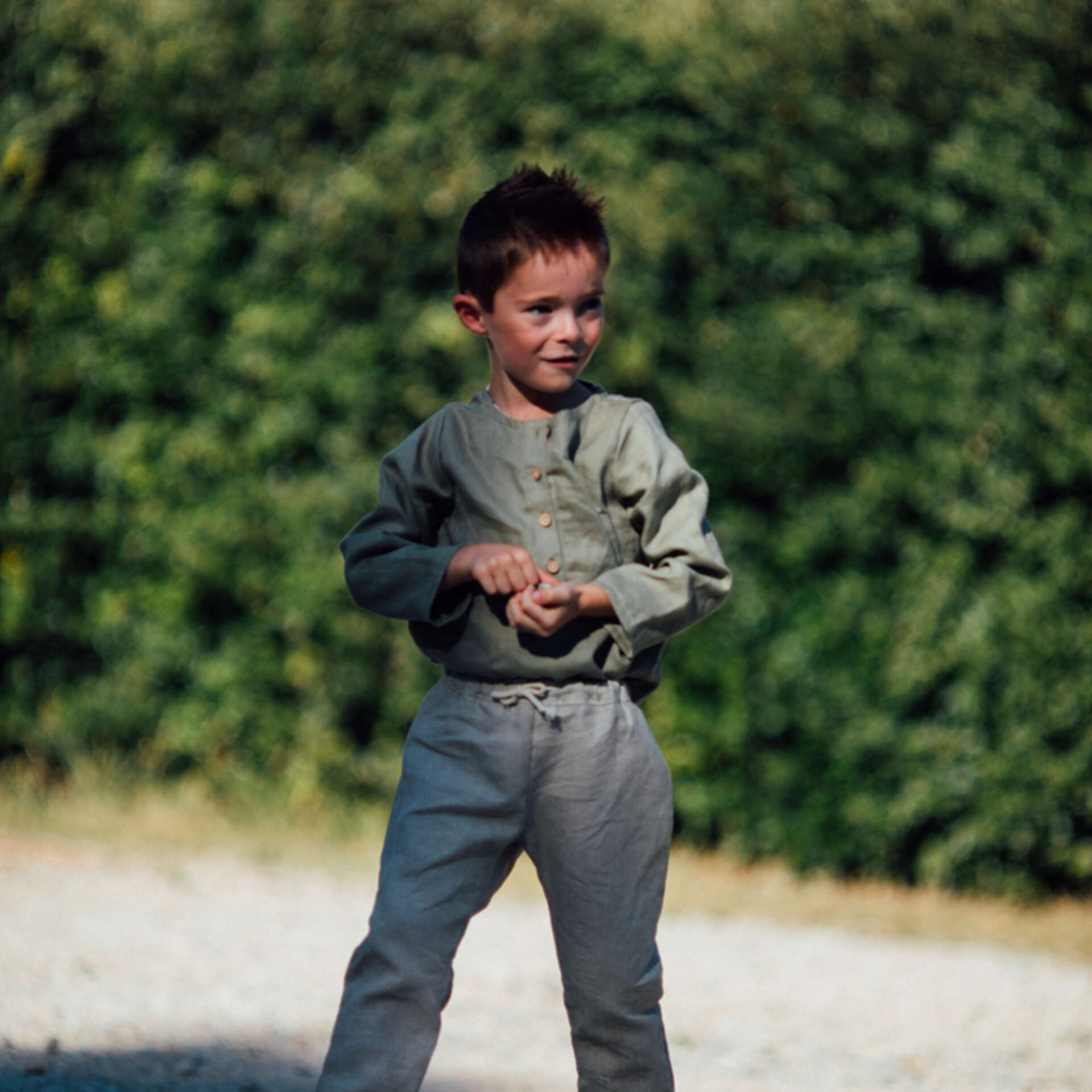 Pantalon enfant en lin ARBOUSIER