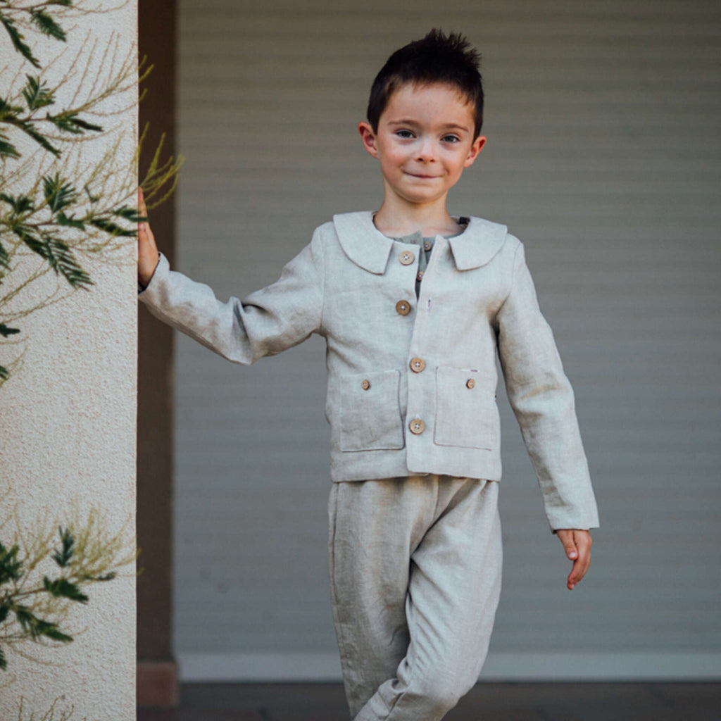 Pantalon enfant en lin ARBOUSIER