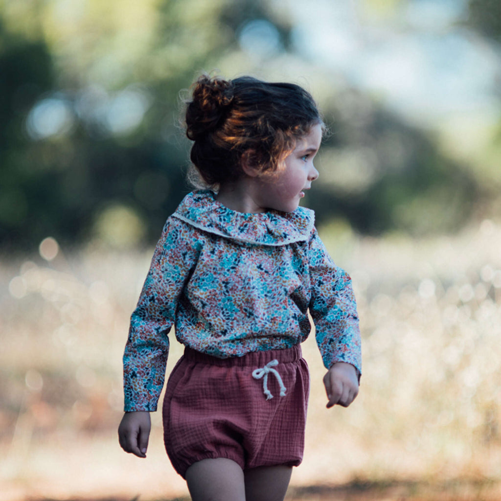 Bloomer bébé double gaze RHUBARBE