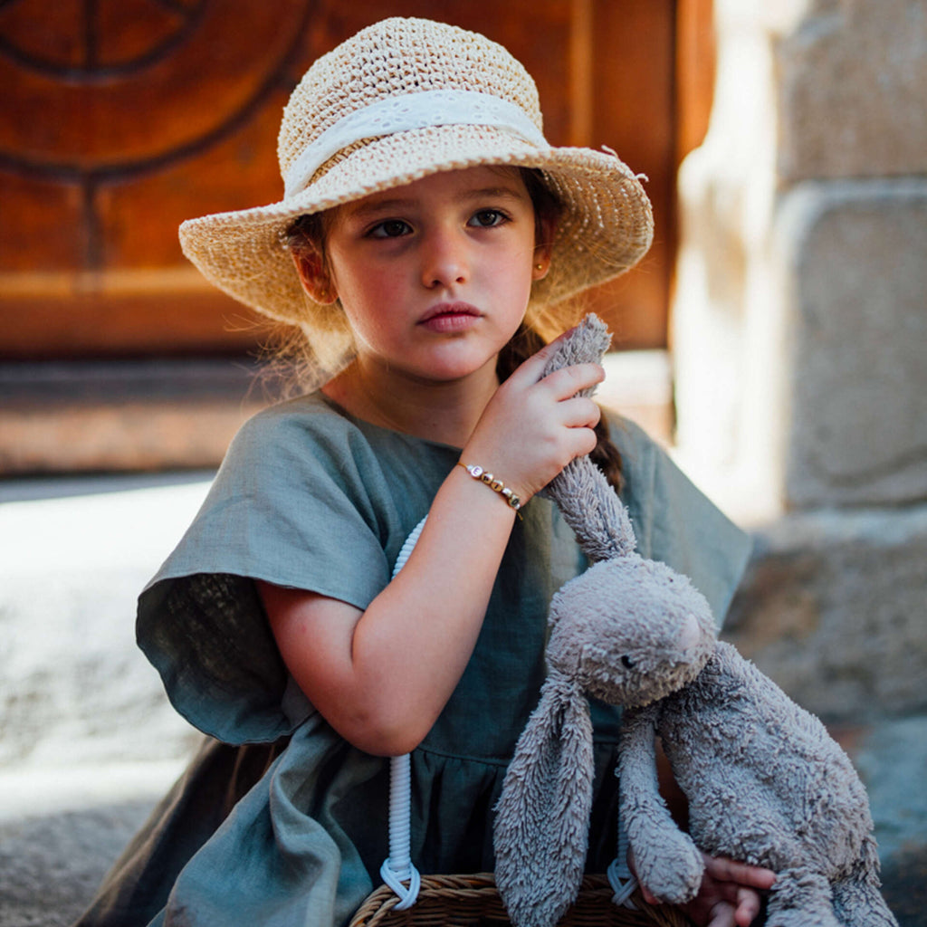 Robe fille lin GARDENIA