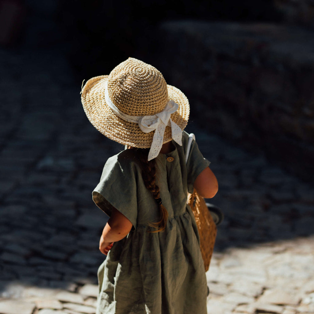 Robe fille lin GARDENIA