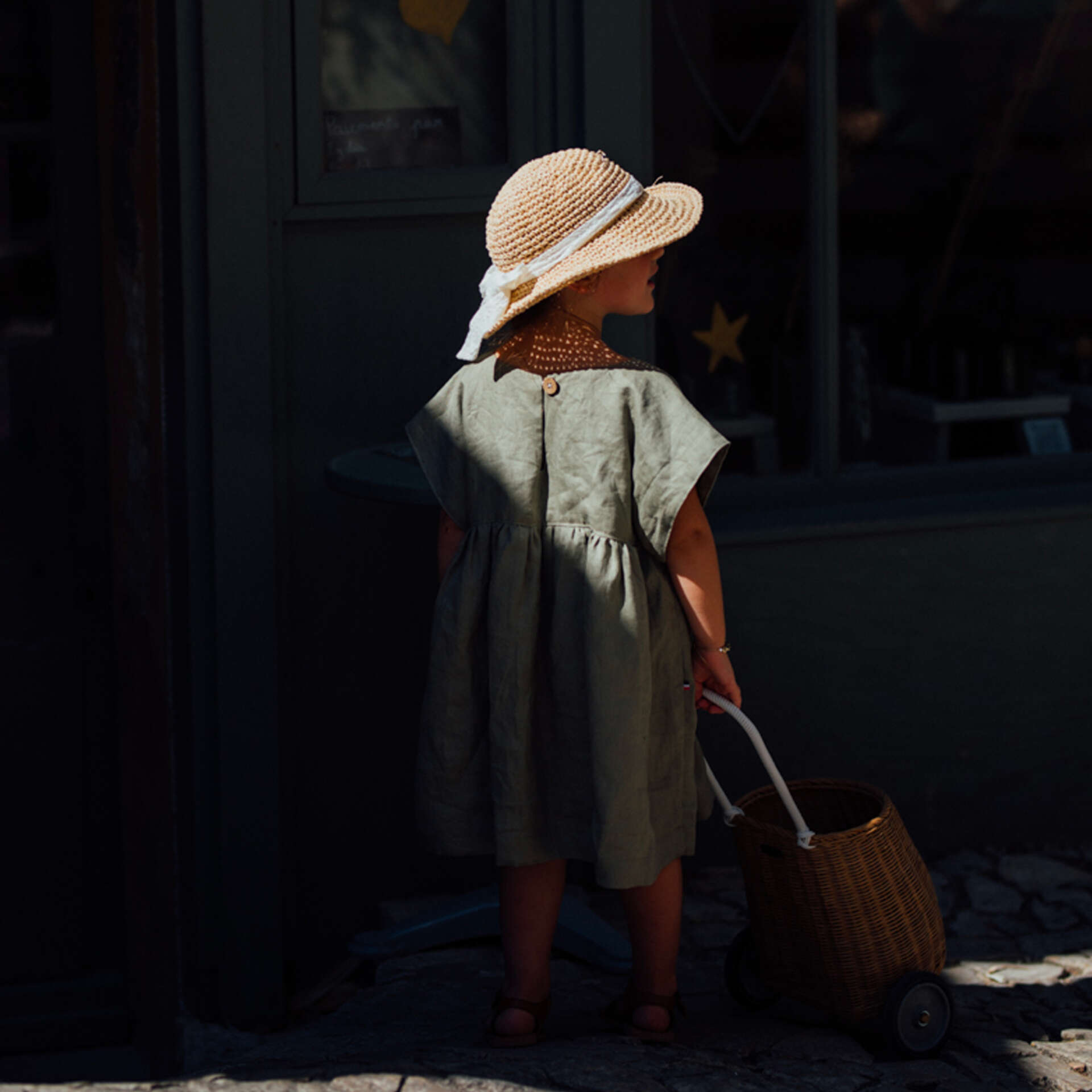 Robe fille lin GARDENIA