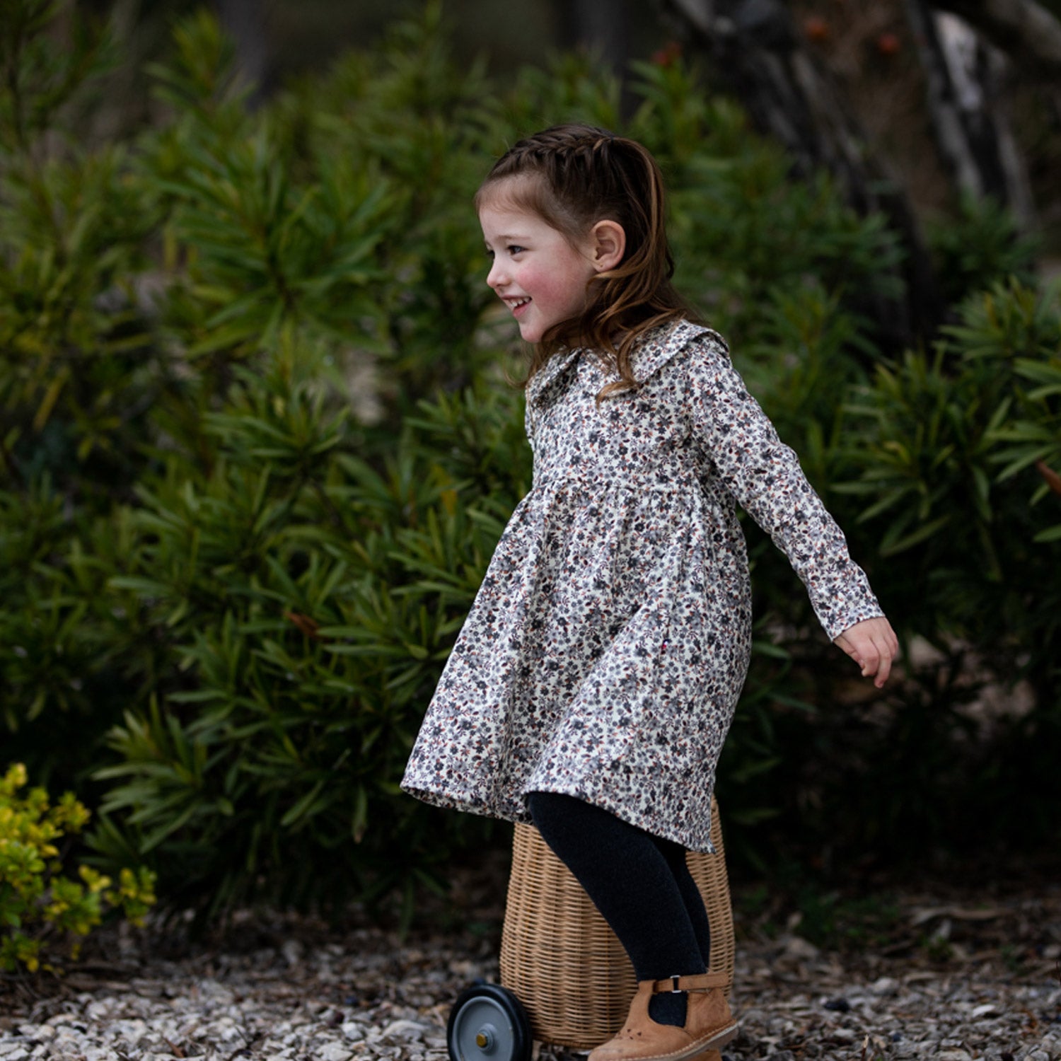 Robe fleuri enfant LAVANDE