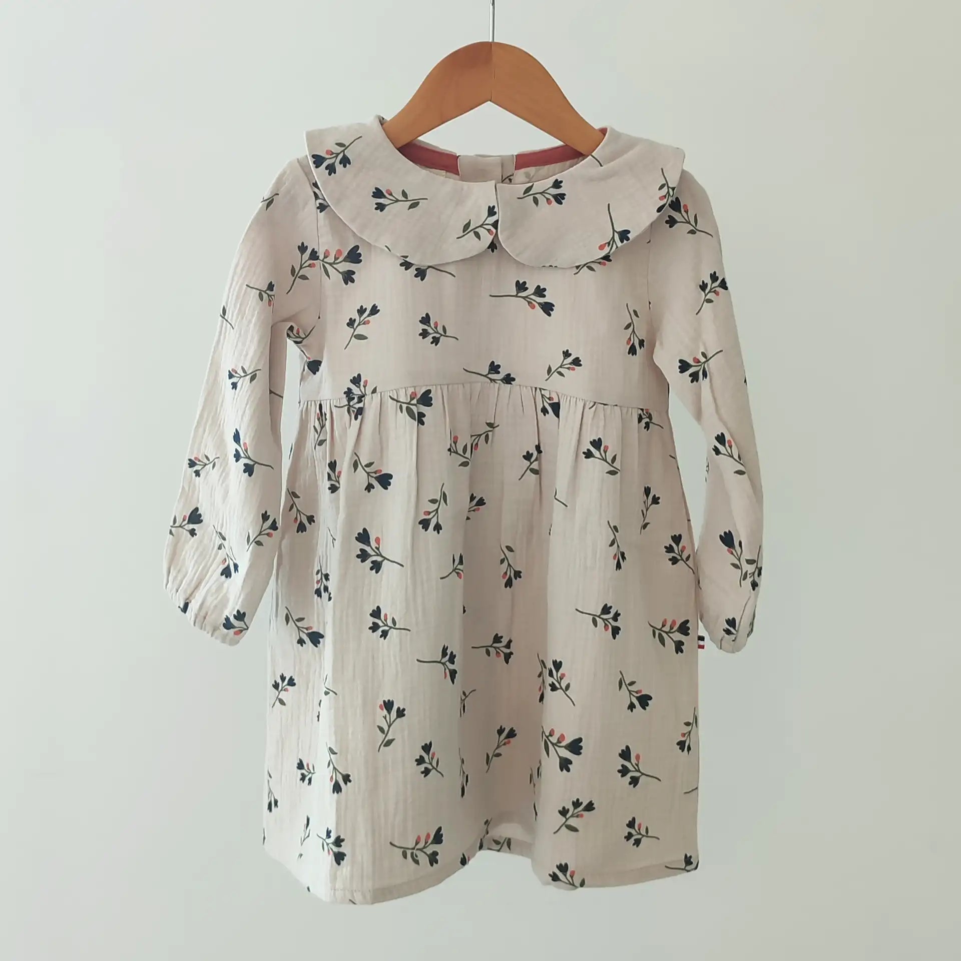 Robe fille fleurie bleu LAVANDE