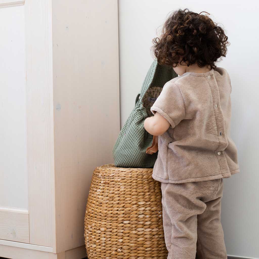 Pantalon enfant micro éponge beige