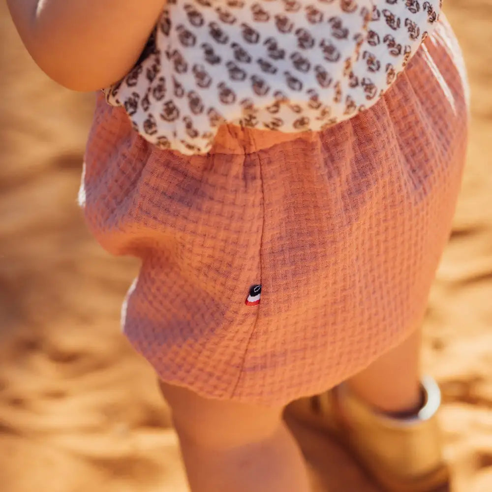 bloomer bébé nid d'abeille rose blush