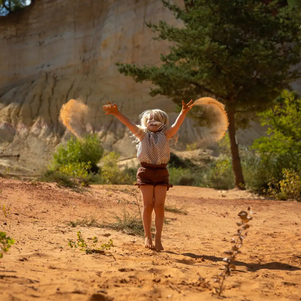 Débardeur fille fleuri CAMOMILLE