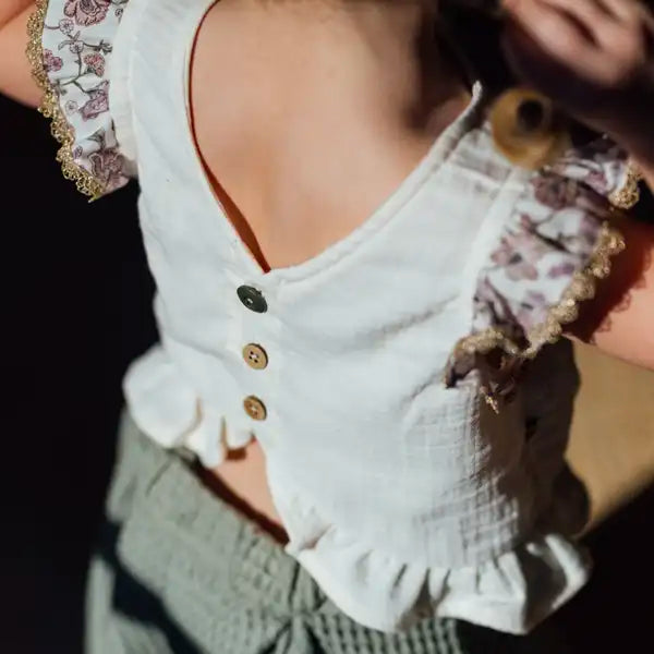 Top bébé en coton bio BEGONIA