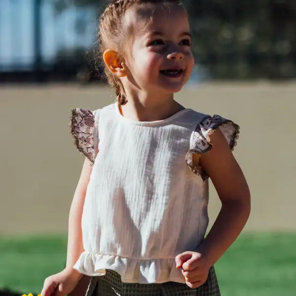 Top bébé en coton bio BEGONIA