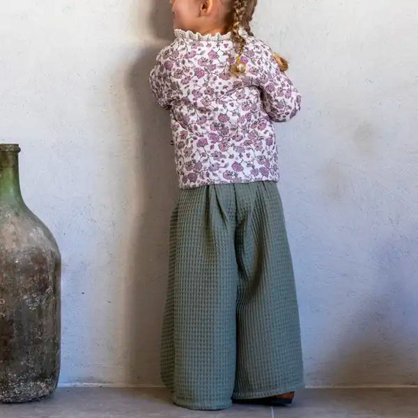 Pantalon bébé en coton bio ABRICOTIER