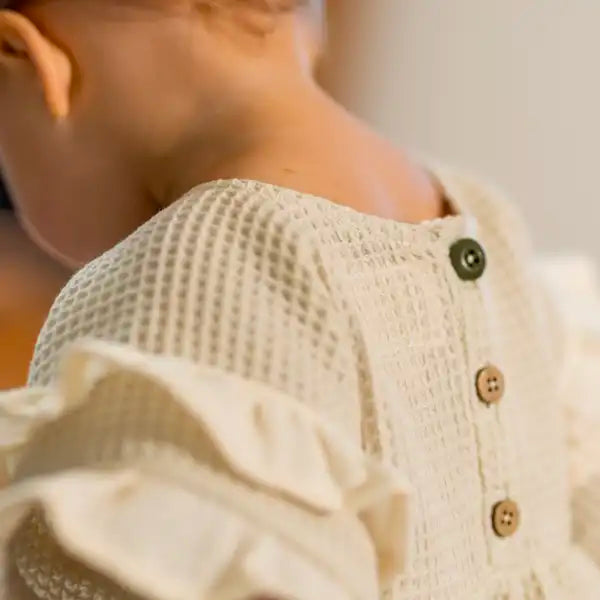 Barboteuse bébé nid d'abeille JONC