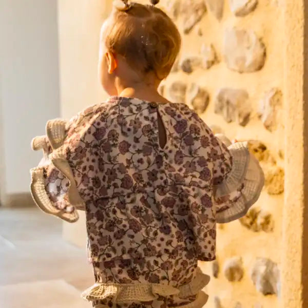 Haut bébé fleuri POMMIER