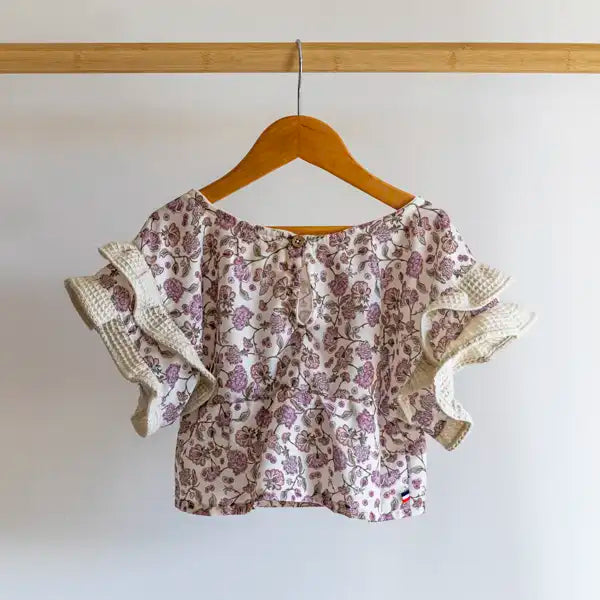 Haut bébé fleuri POMMIER