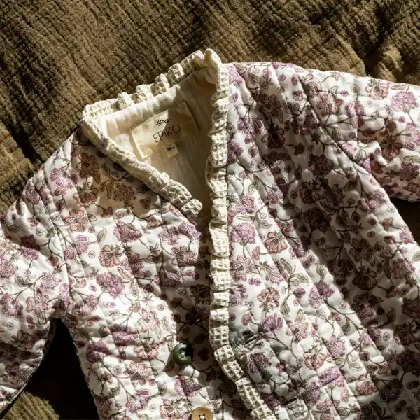 Veste bébé en coton bio SAULE