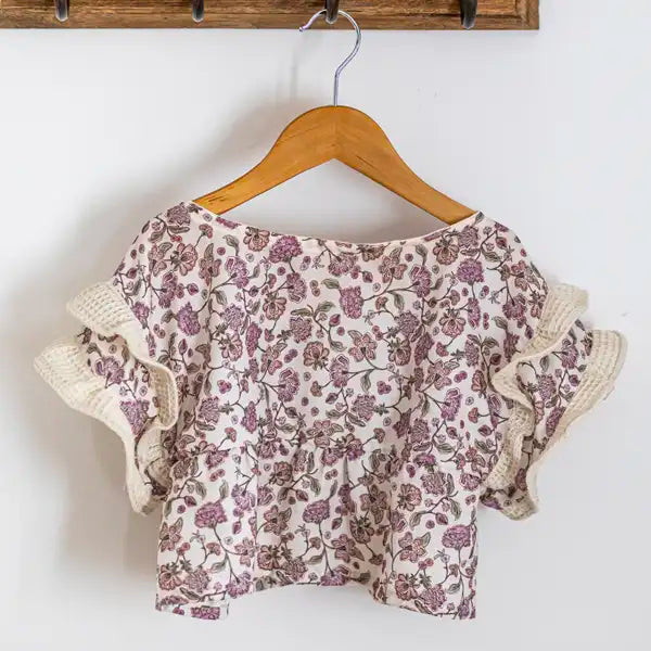 Haut bébé fleuri POMMIER