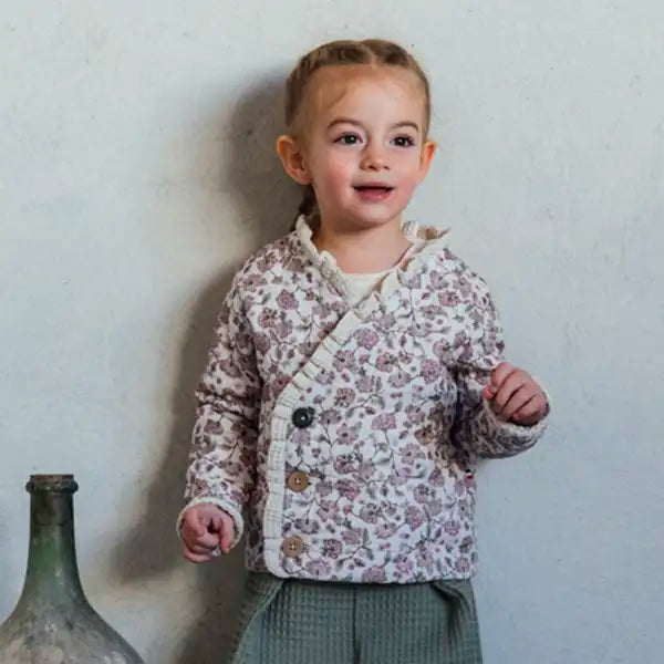 Veste bébé en coton bio SAULE