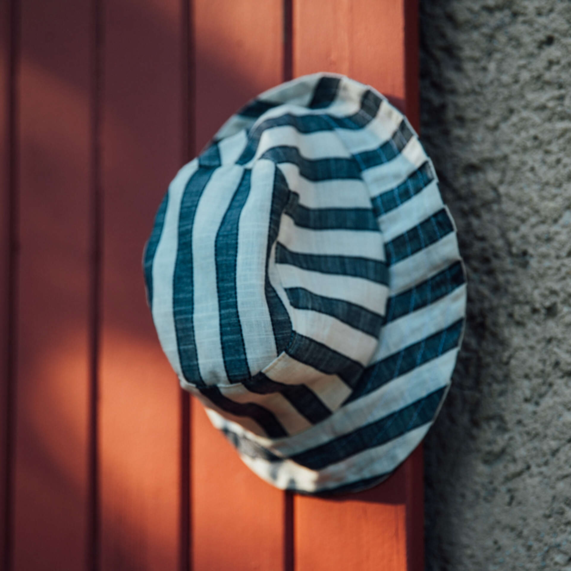 Bob bébé rayures lin. Coton/lin. Made in france