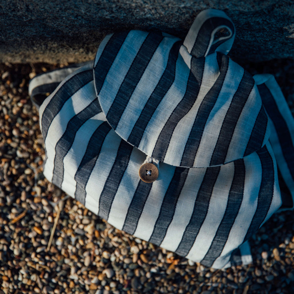 Sac à dos enfant rayures lin GENET