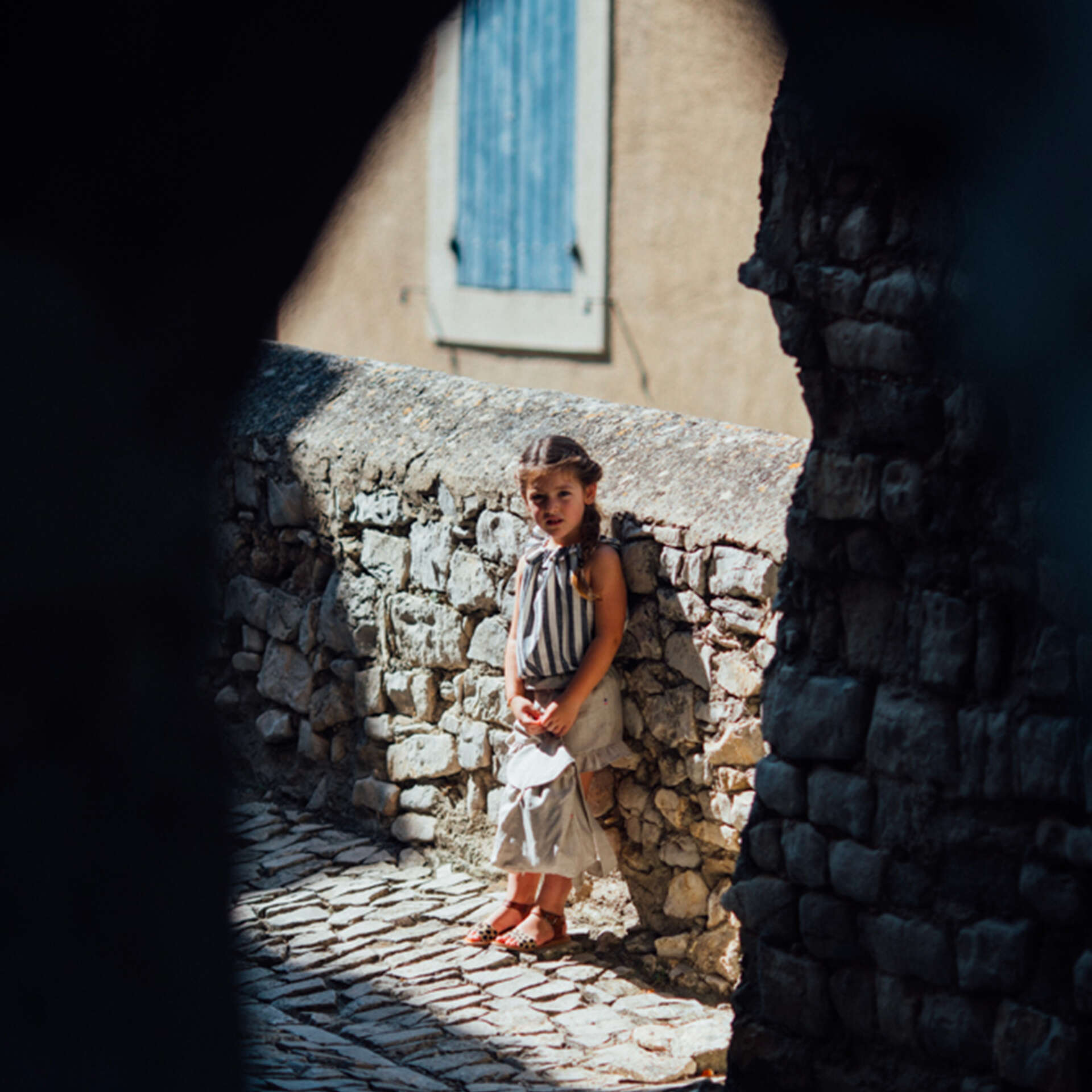 Blouse fille rayures CAMOMILLE