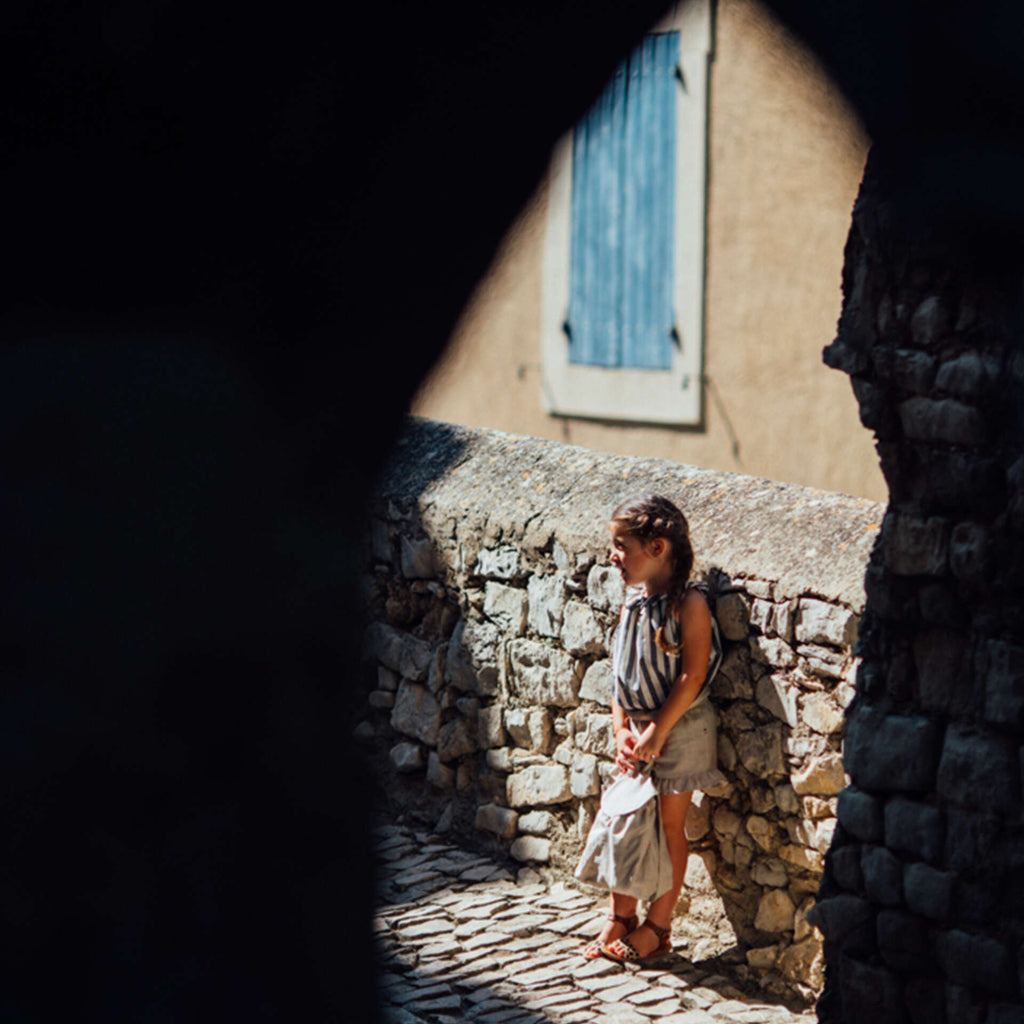 Short fille en lin FIGUIER