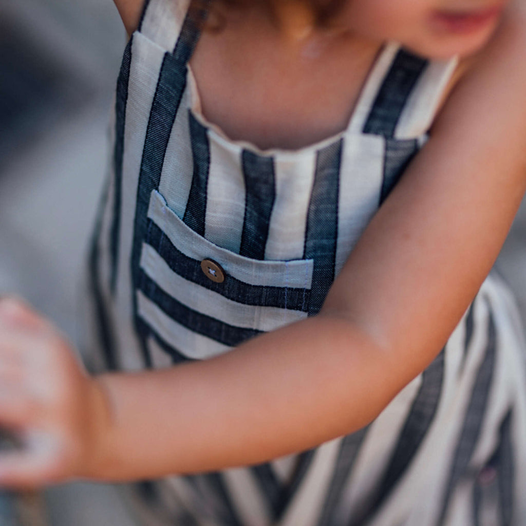 Salopette enfant rayures ORIGAN