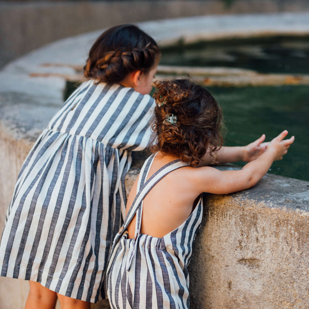 Salopette enfant rayures ORIGAN