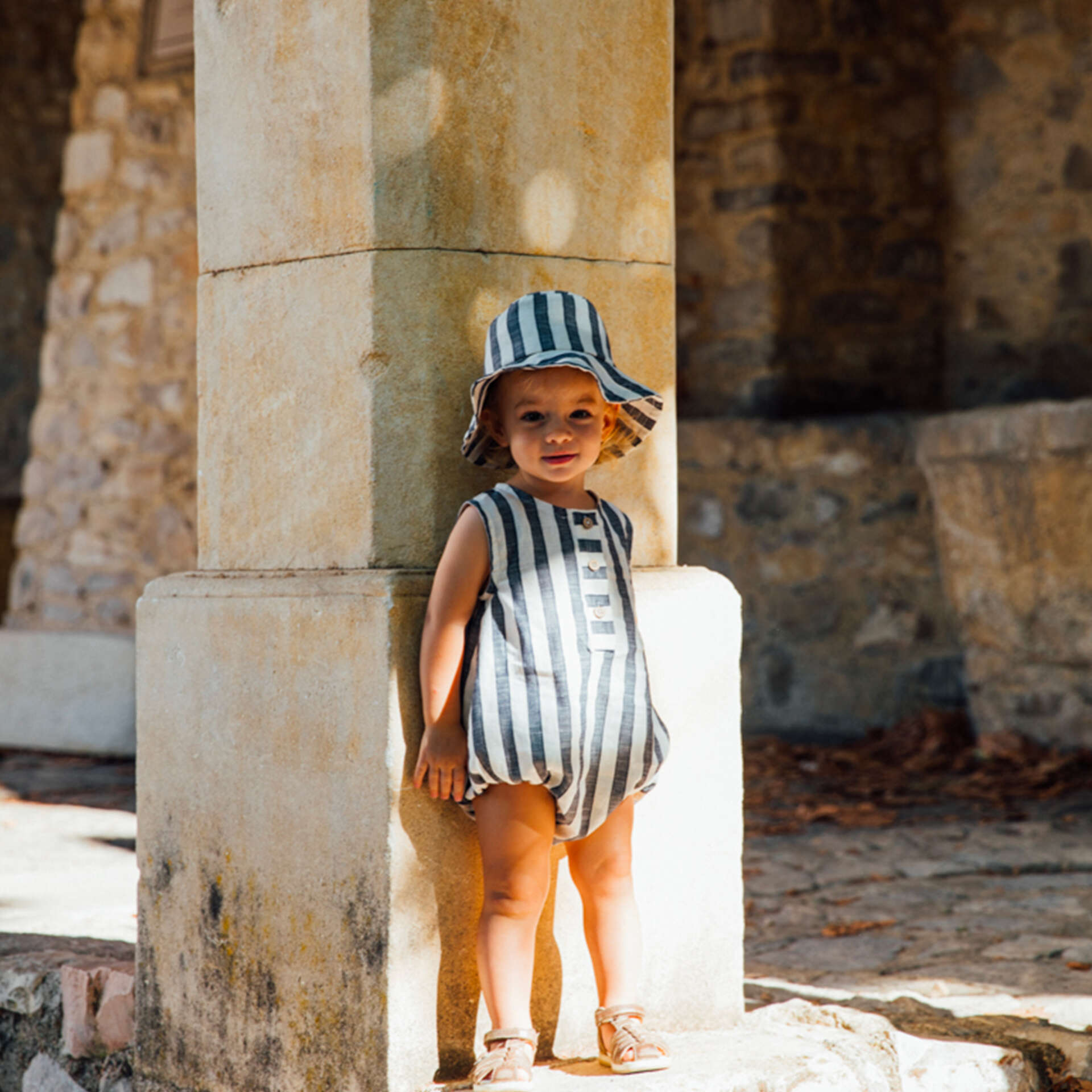 Barboteuse bébé rayures JASMIN