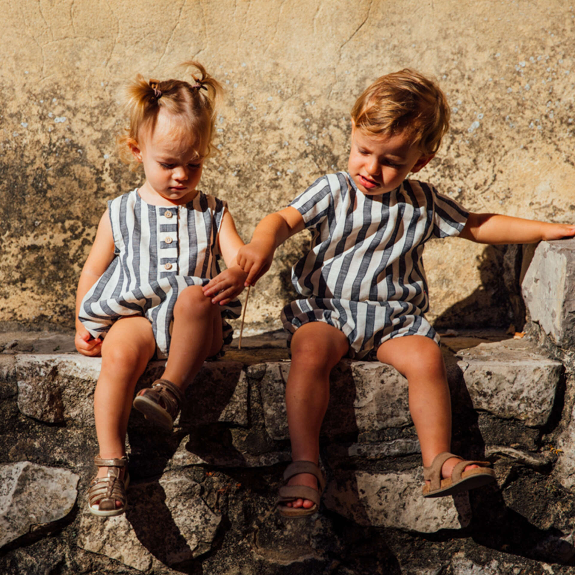 Tshirt enfant rayures BASILIC