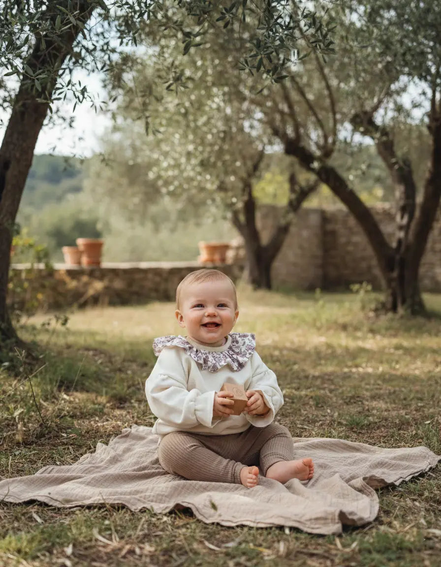 Sweat fille à collerette MIMOSA