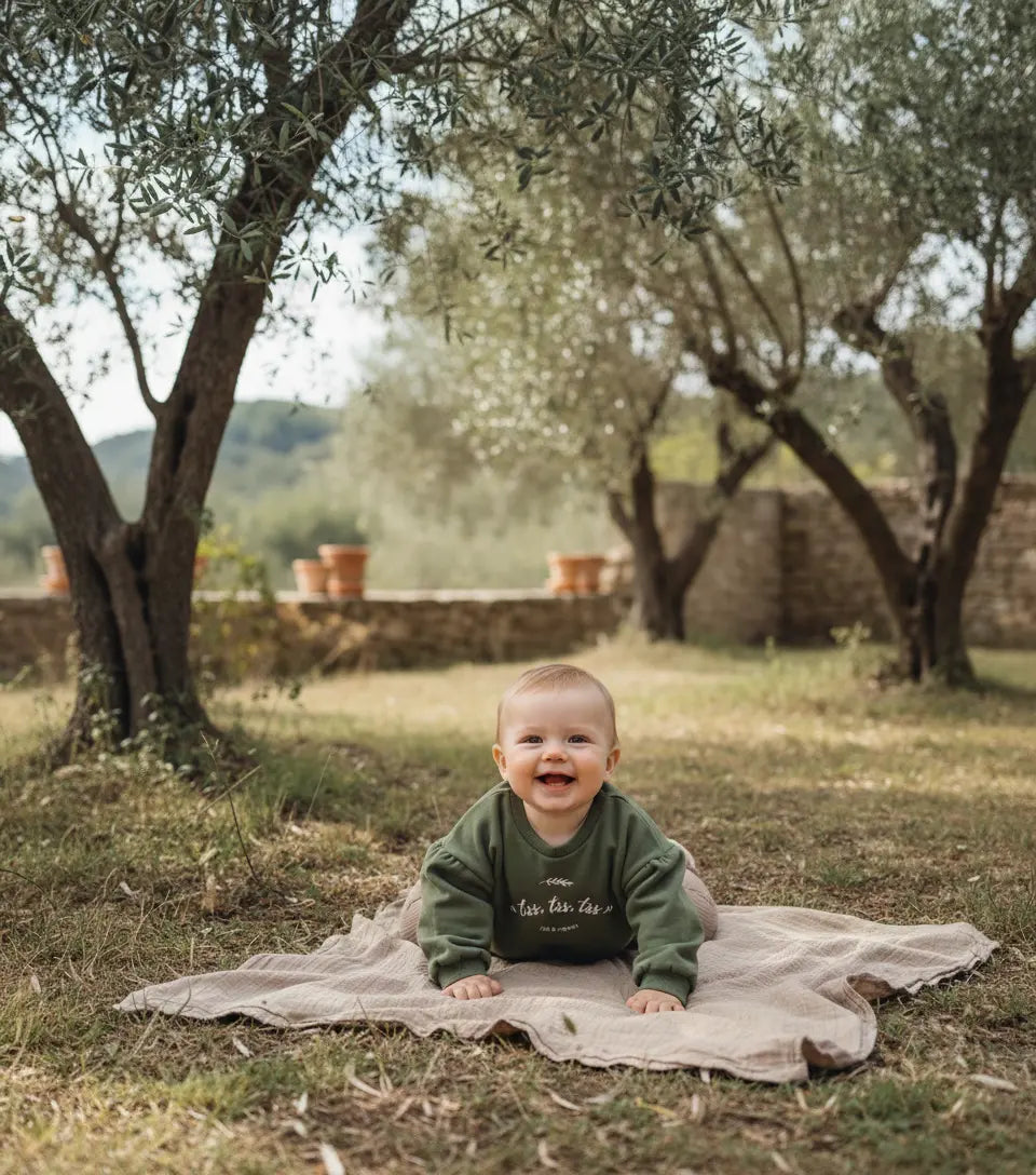 Sweat enfant vert olive MAGNOLIA