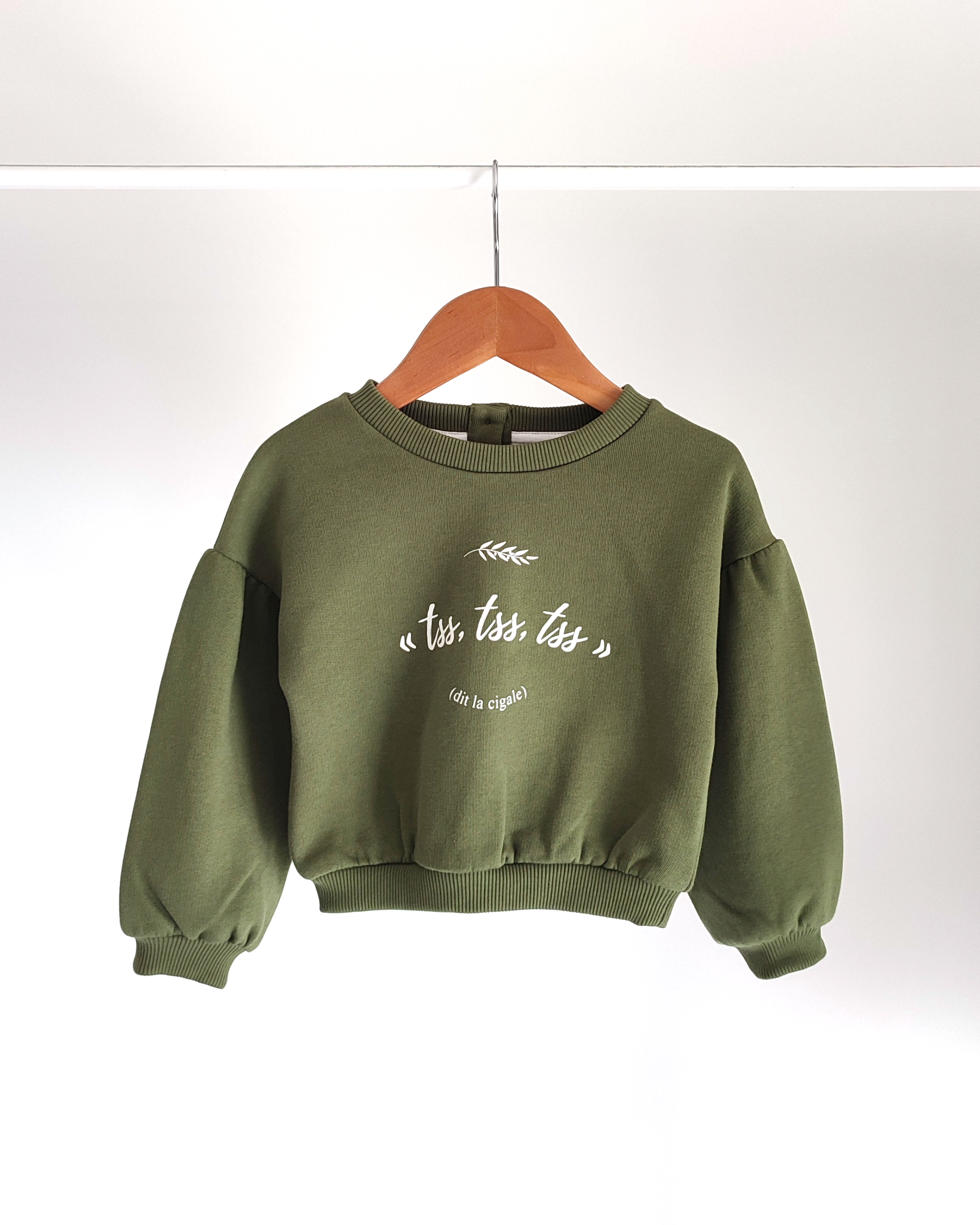 Sweat enfant vert olive MAGNOLIA