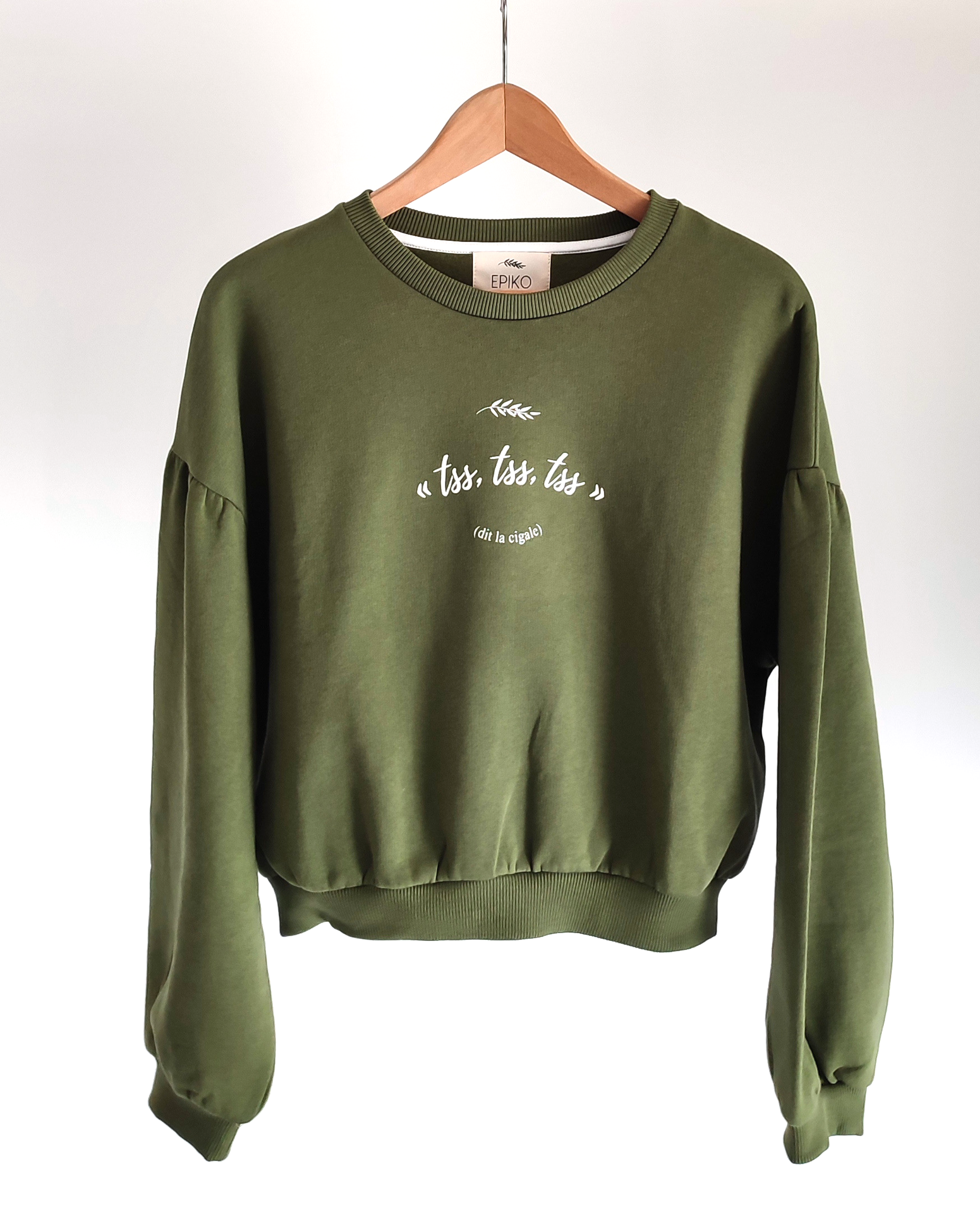 Sweat femme vert olive MAGNOLIA