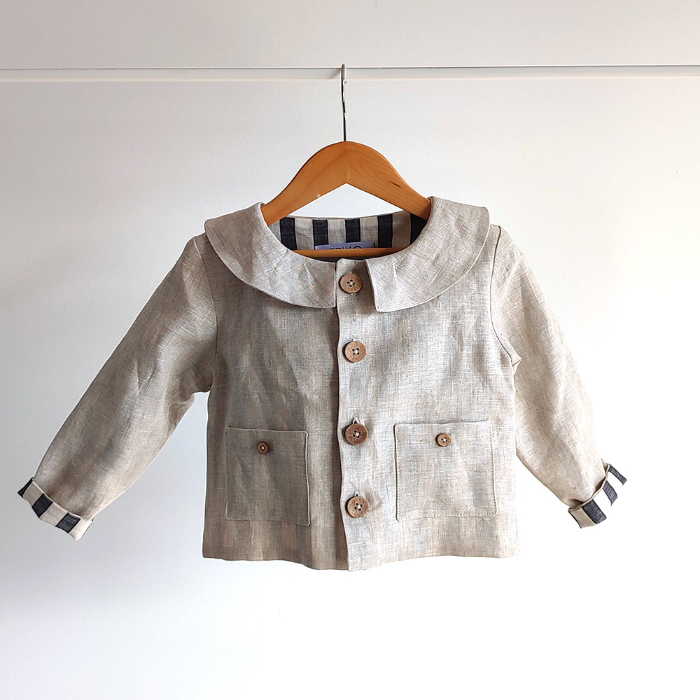 Veste en lin naturel SAUGE