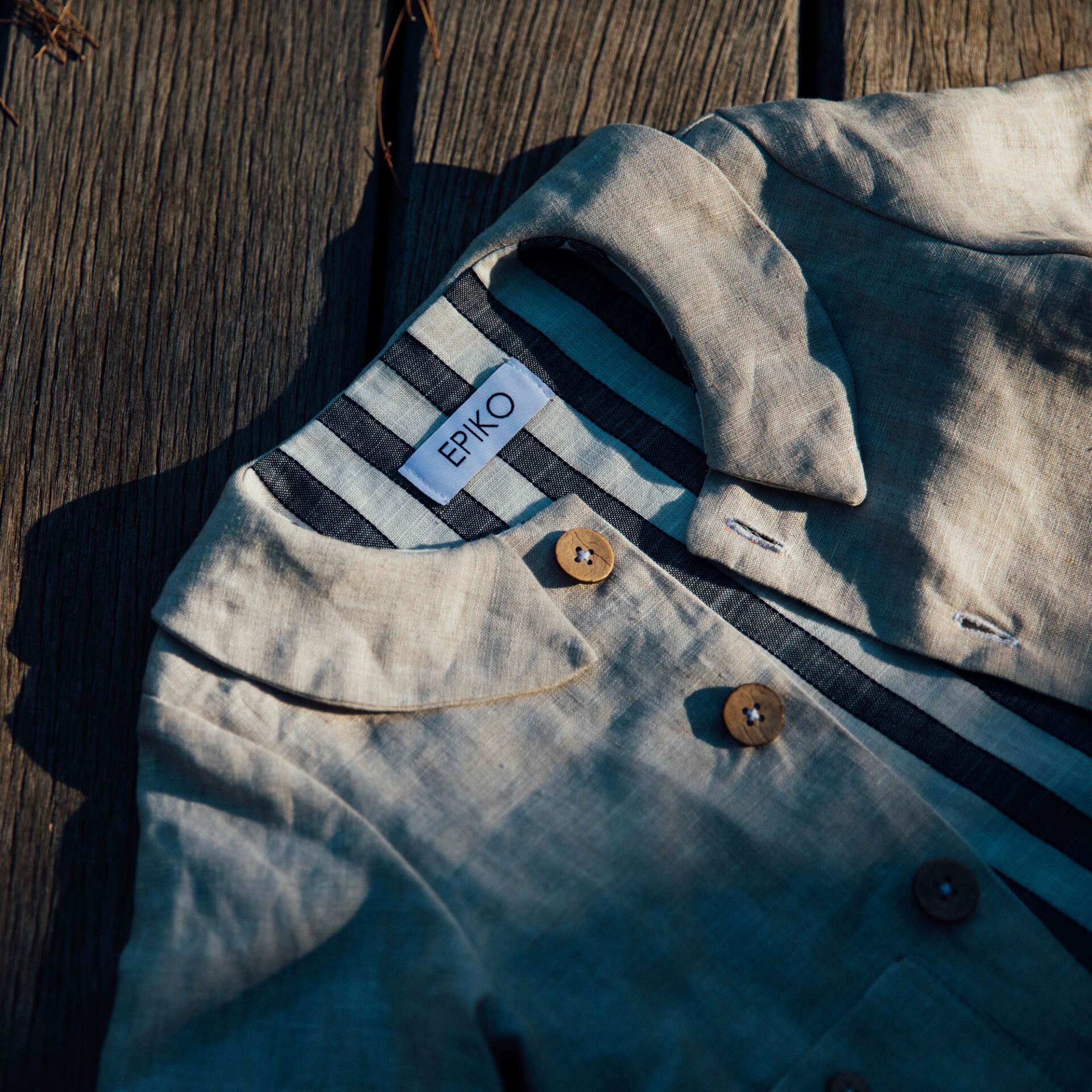 Veste en lin naturel SAUGE